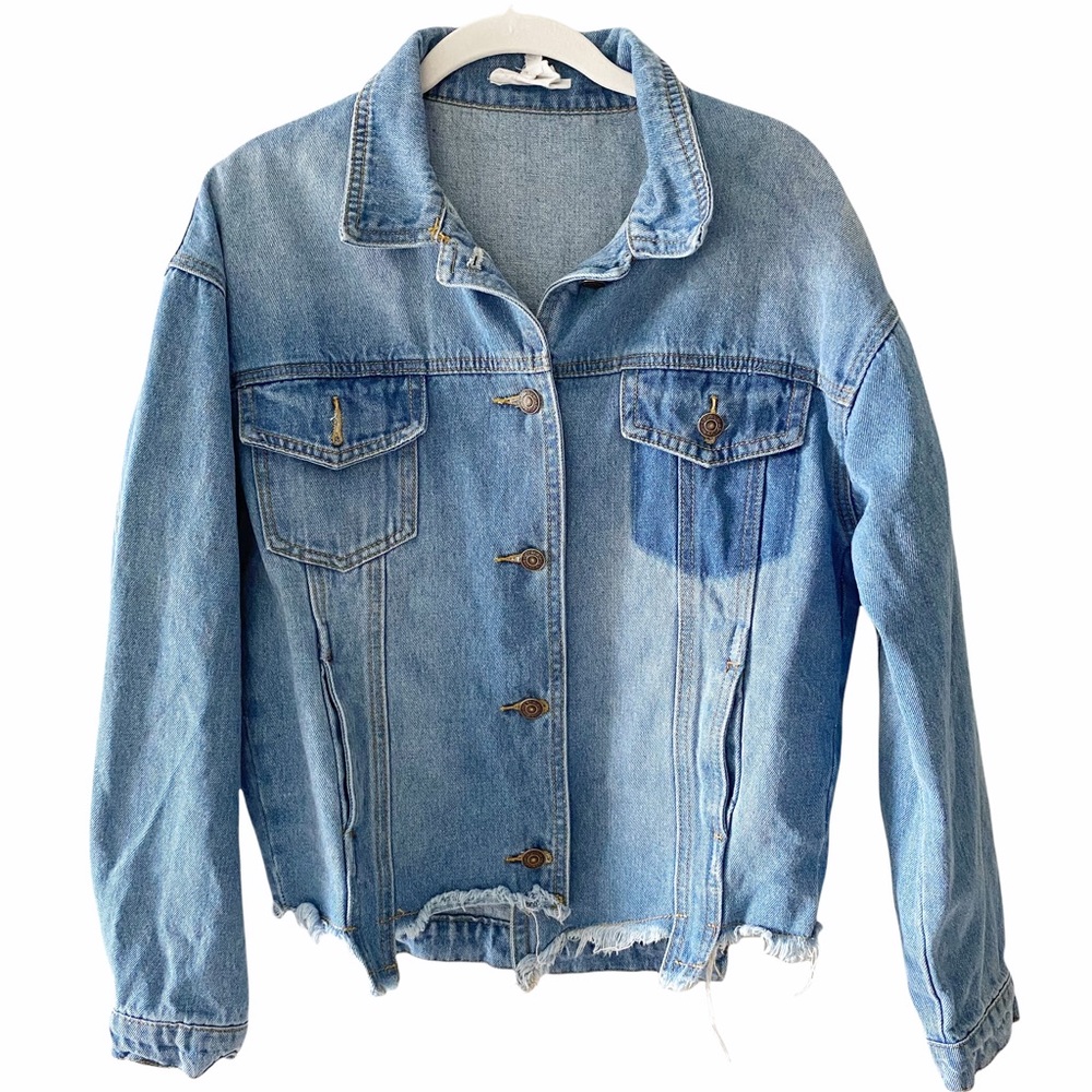 NWOT Sadie & Sage Heart Breaker Trucker Jacket M